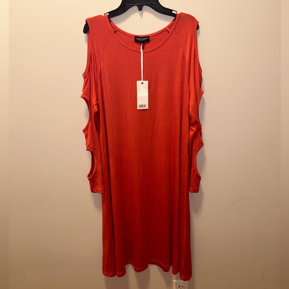 Simply Southern Cold Shoulder Dress NWT